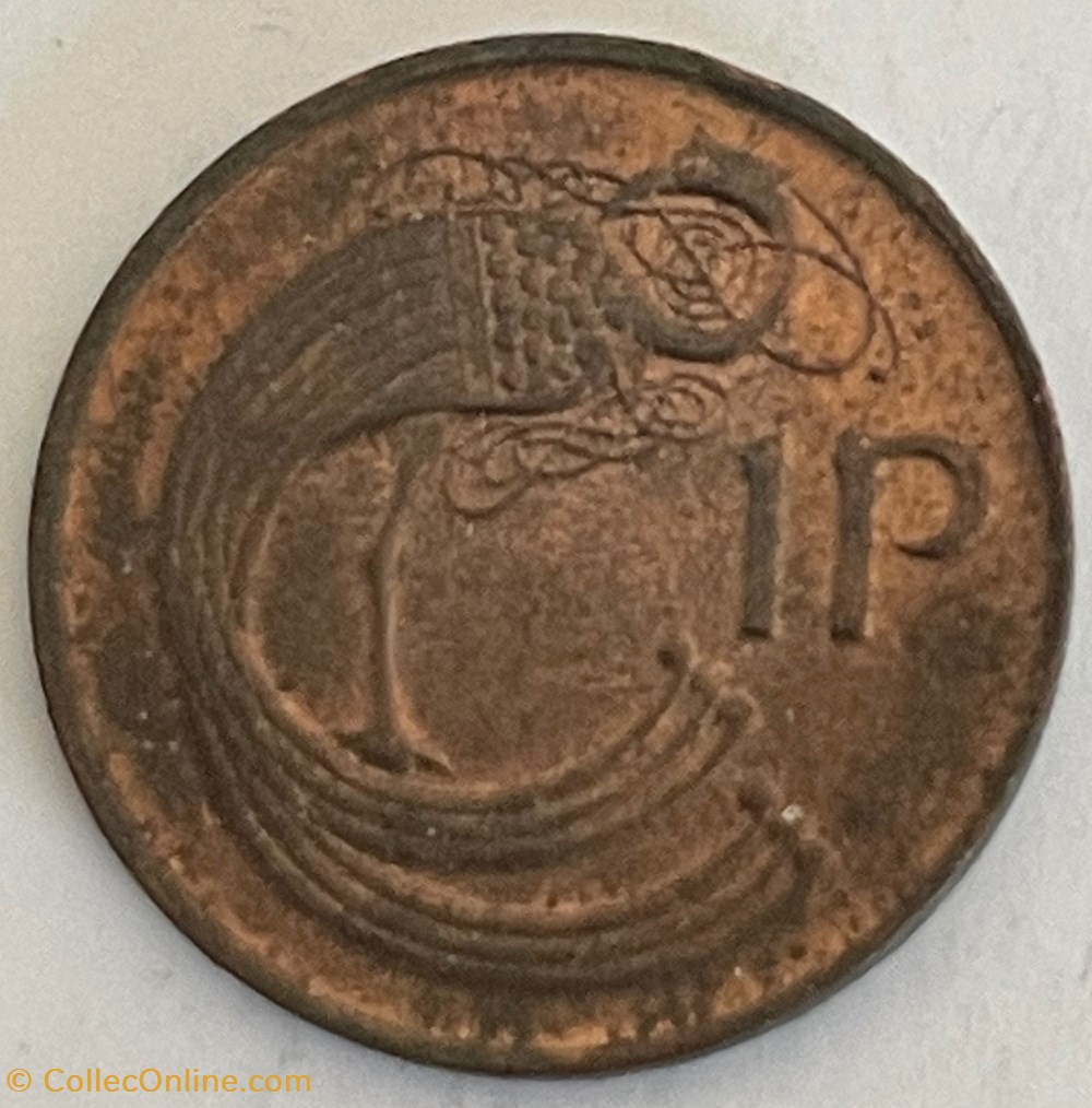 Irlande - 1 penny non magnétique 1980 monnaies monde irlande 1 penny non magnetique 1980