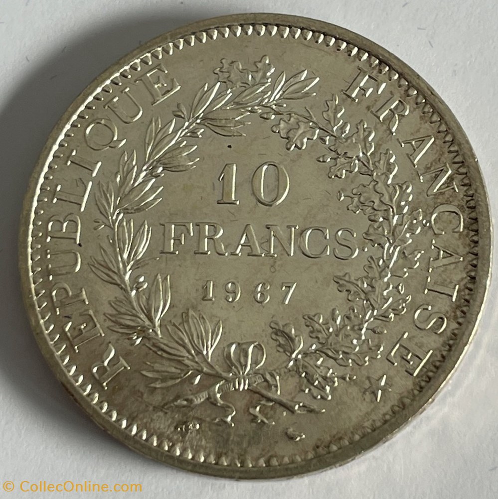 10 francs Hercule 1967 monnaies monde france 10 francs hercule 1967