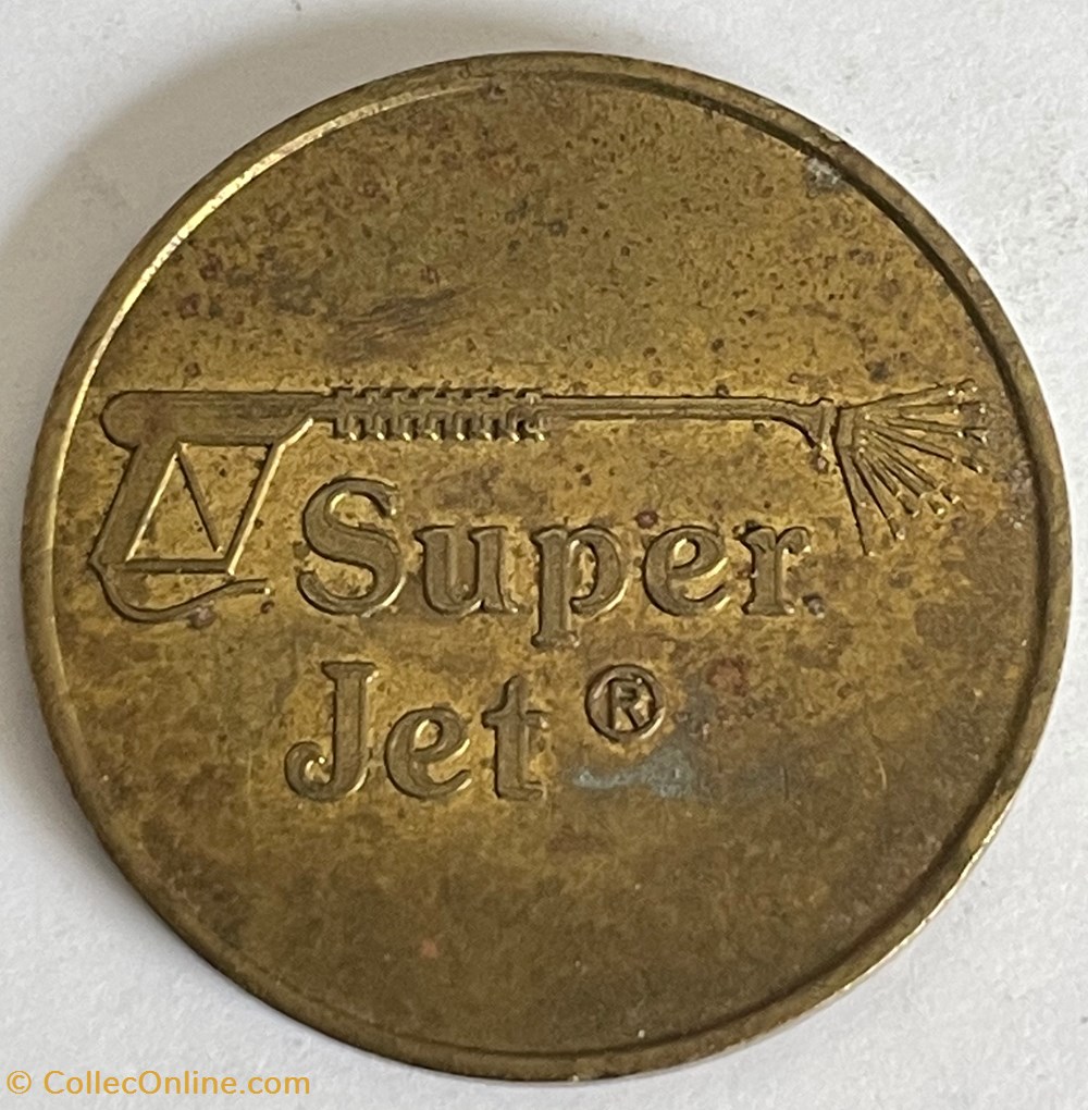 Jeton de Lavage voiture Super Jet monnaies paranumismatique jetons poids jeton de lavage voiture super jet