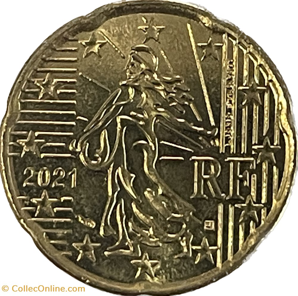 monnaies euros a 20 centimes euro 2021