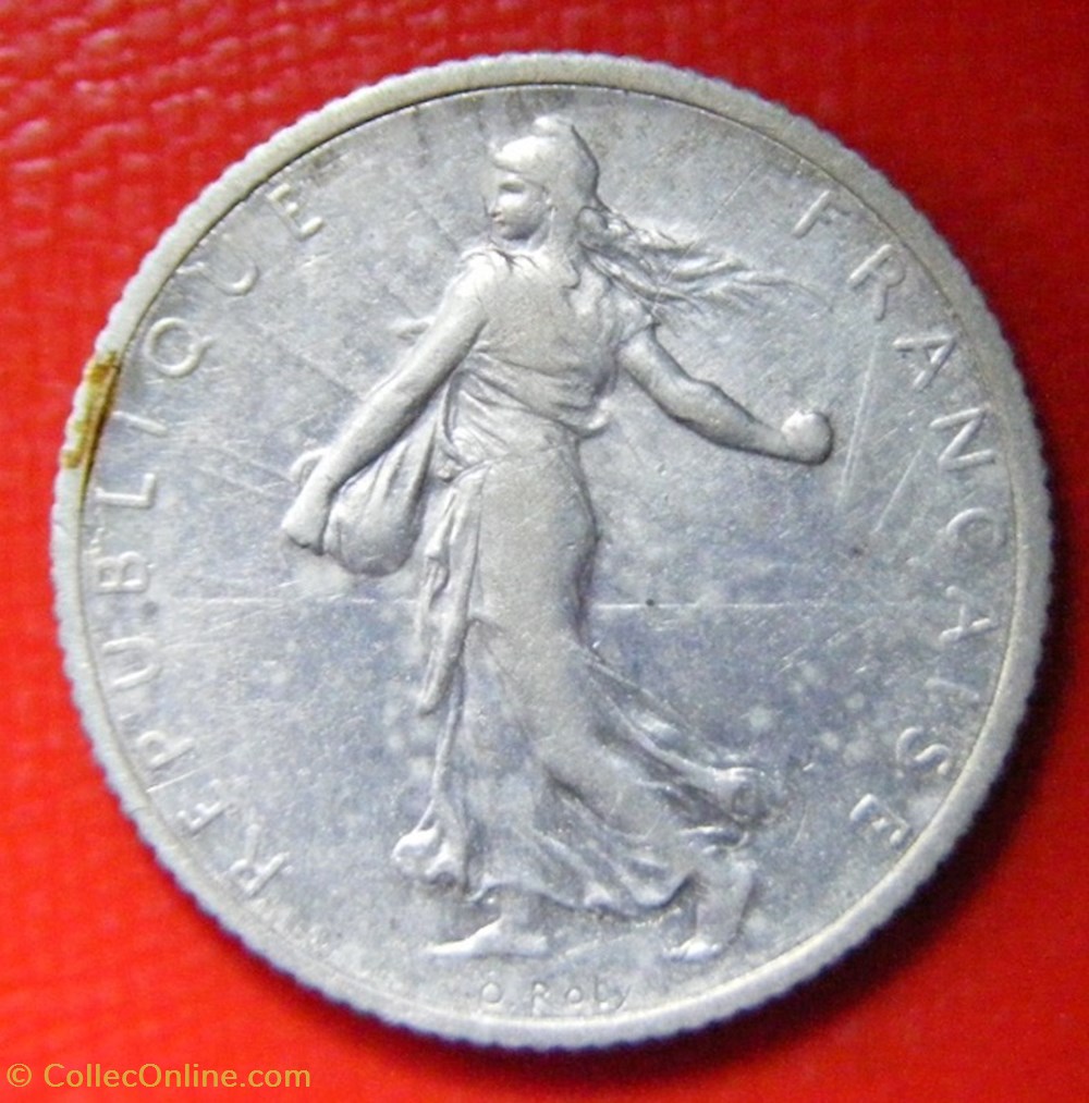 1 francs Semeuse 1917 monnaies monde france 1 francs semeuse 1917