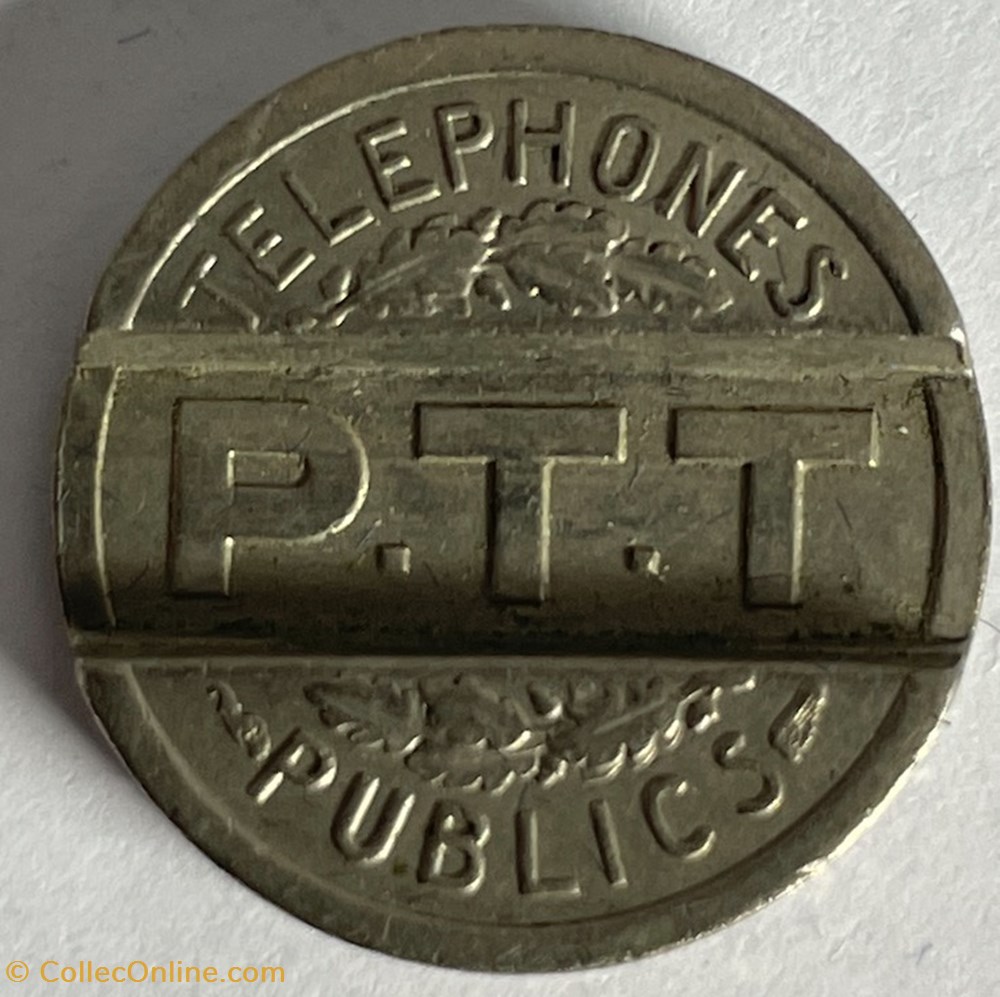 Jeton téléphonique PTT monnaies paranumismatique jetons poids jeton telephonique ptt