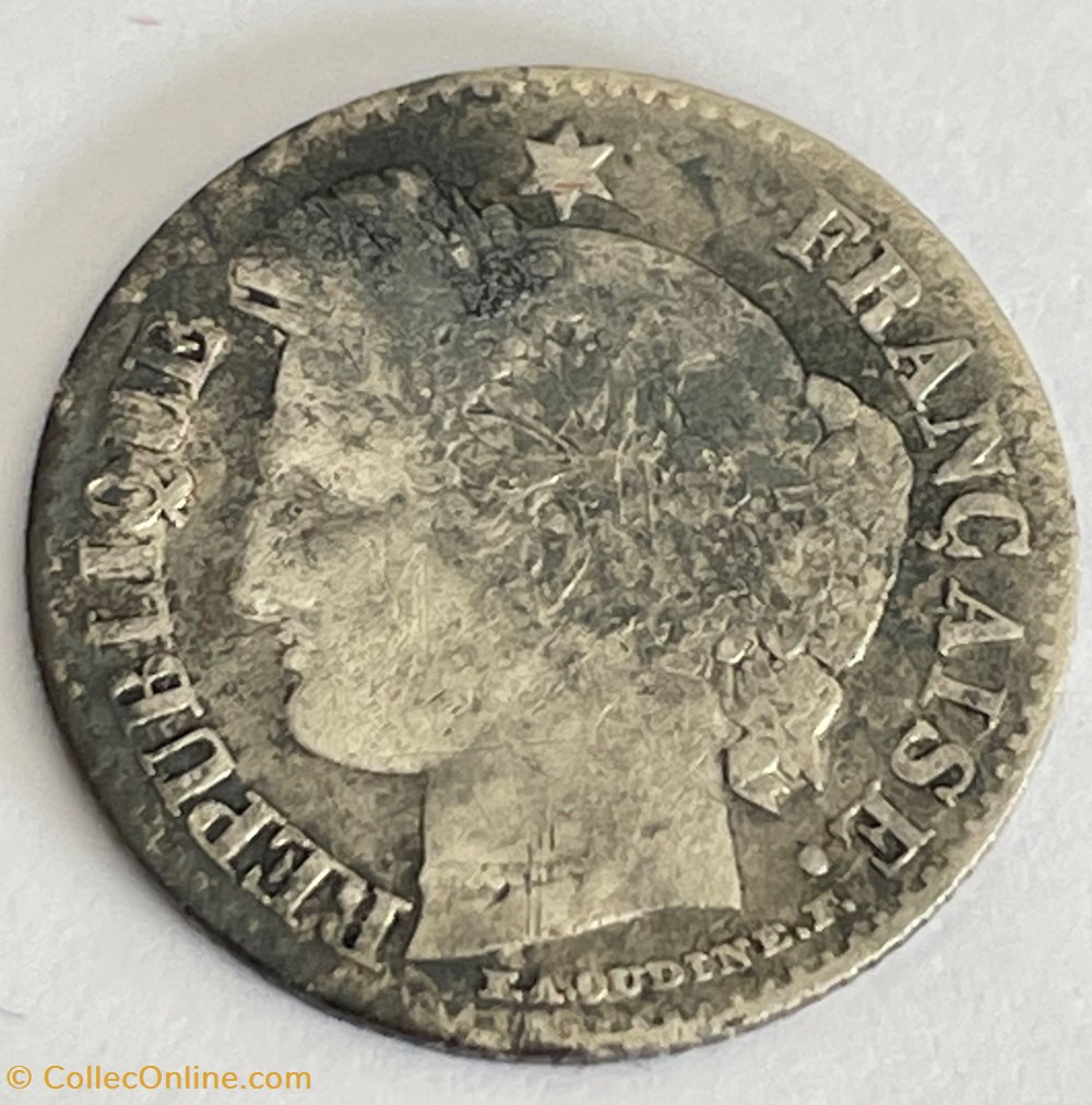 20 centimes Cérès, IIe République 1850 Paris monnaies monde france 20 centimes ceres iie republique 1850 paris