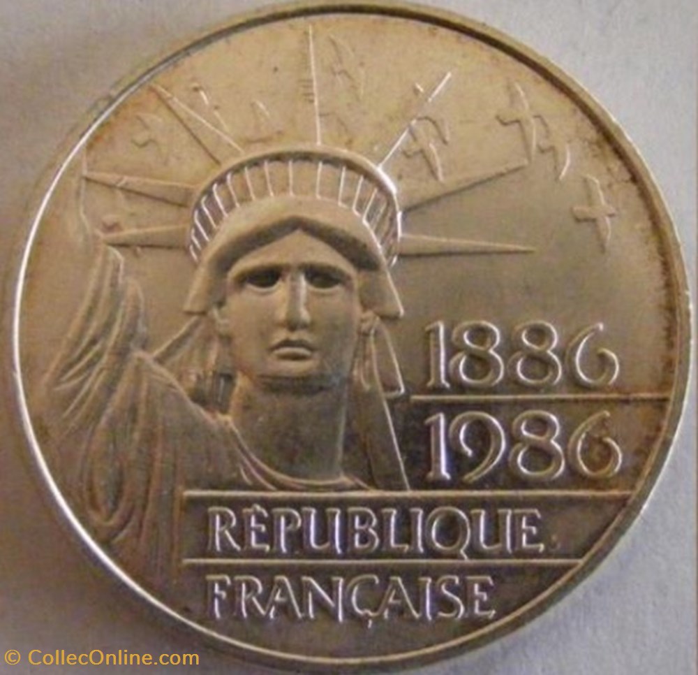 100 francs Liberté (Statue de la) 1986 monnaies monde france 100 francs liberte statue de la 1986