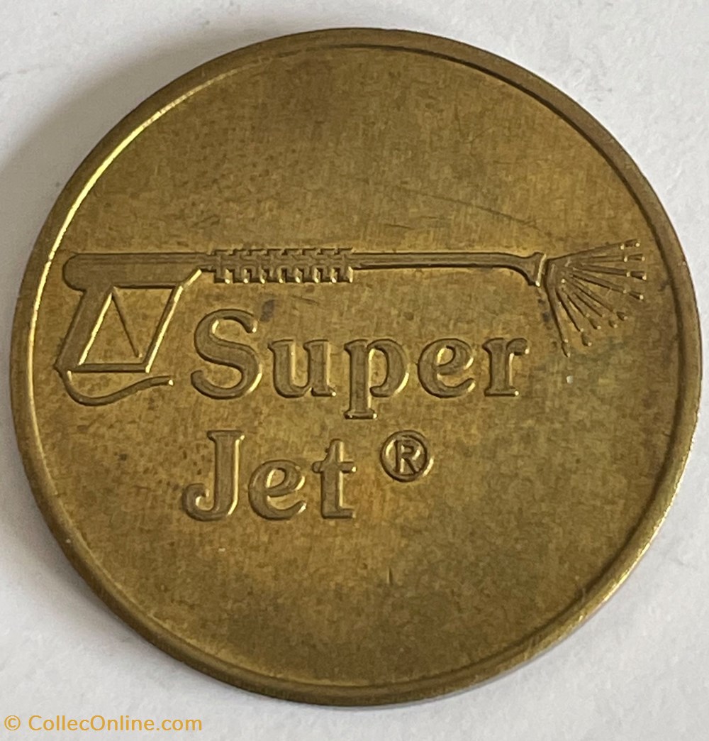 Jeton de Lavage voiture Super Jet monnaies paranumismatique jetons poids jeton de lavage voiture super jet