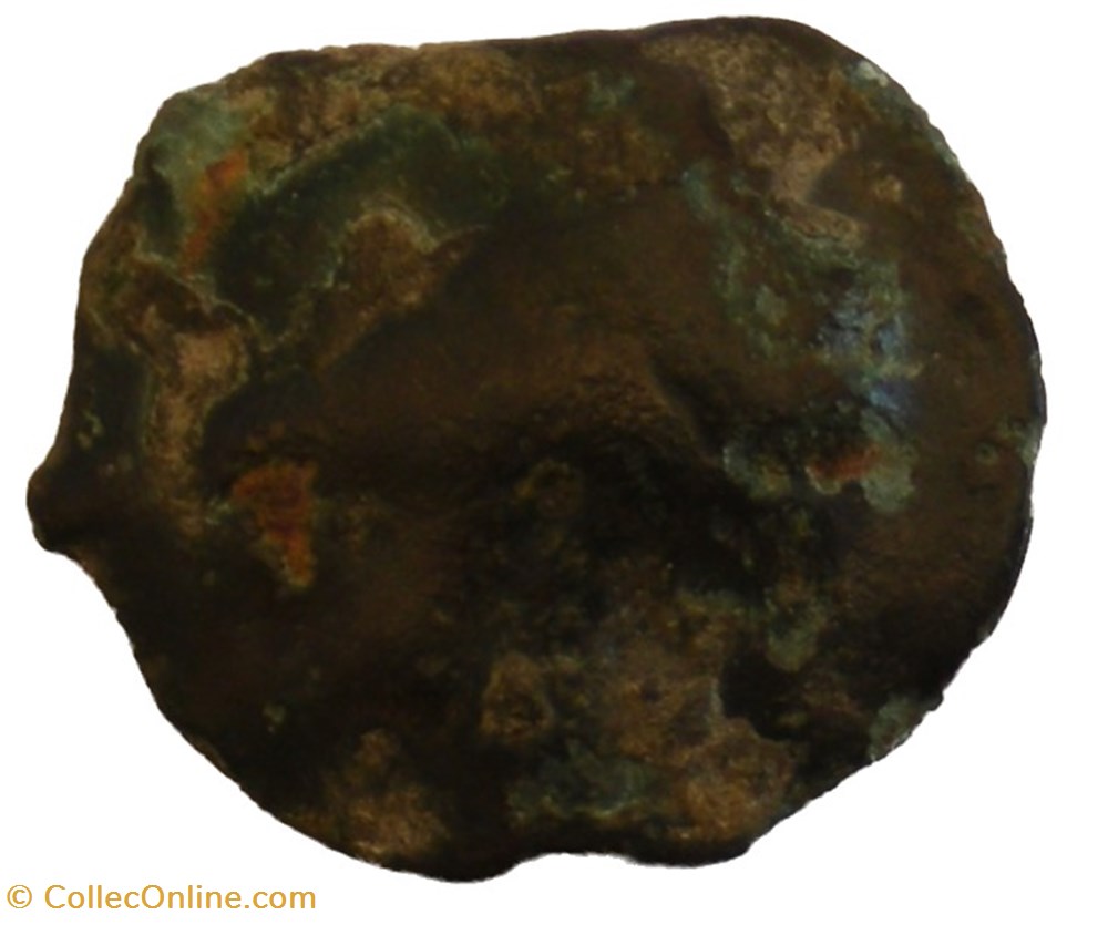 Potin au cheval filiforme, “type de la Tène” monnaies antiques celtes potin au cheval filiforme type de la tene