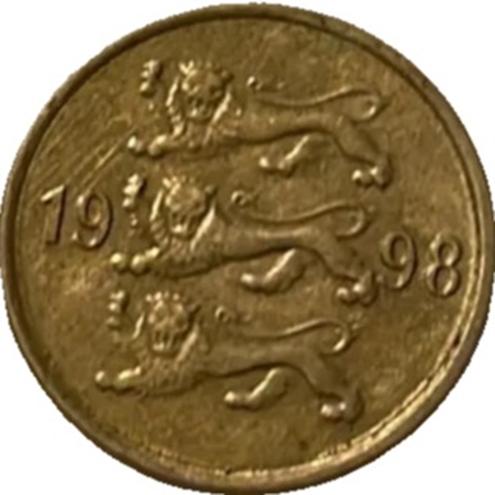 Estonie 10 senti 1998 monnaies monde estonie 10 senti 1998