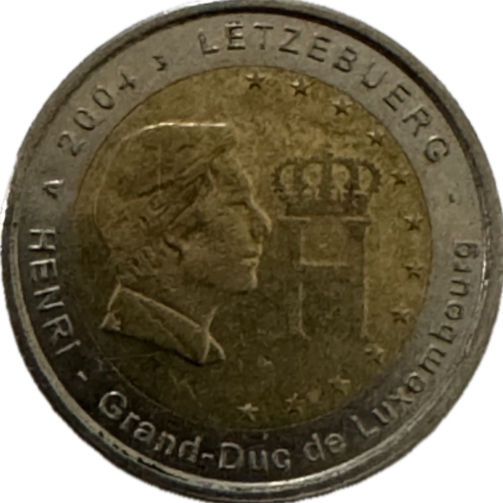 2 euros Monogramme du Grand-Duc Henri 2004 monnaies luxembourg 2 euros monogramme du grand duc henri 2004