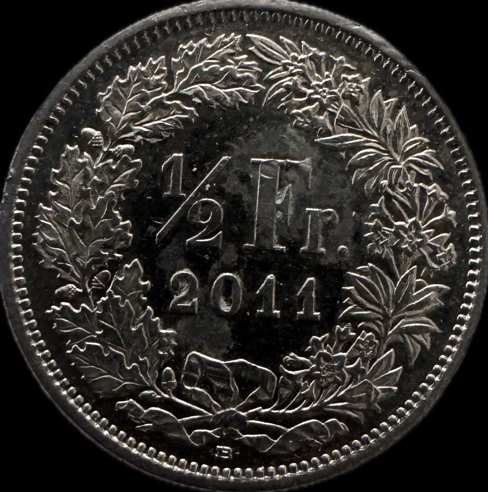 Suisse ½ franc Helvetia debout cupronickel 2011 monnaies monde suisse franc helvetia debout cupronickel 2011