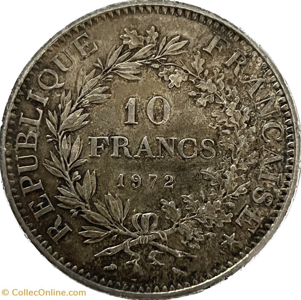 10 francs Hercule 1972 monnaies monde france 10 francs hercule 1972
