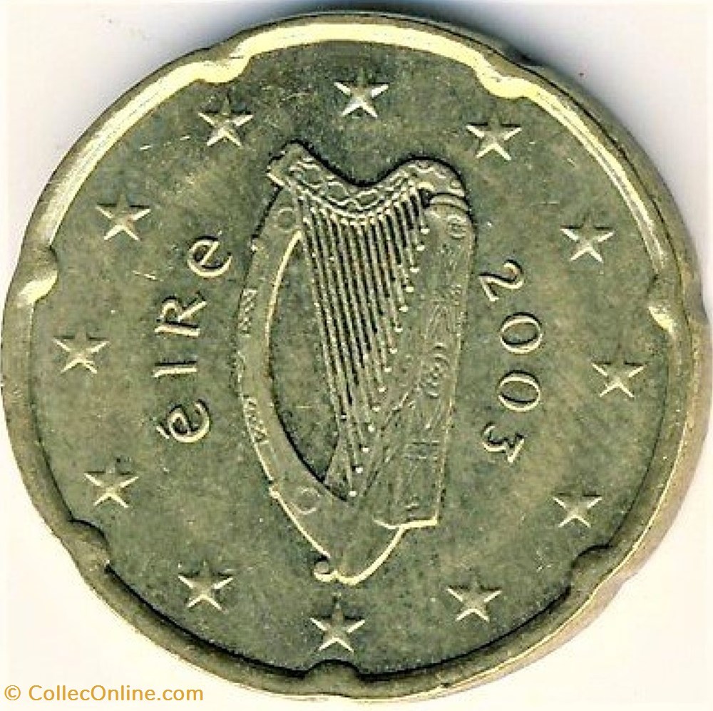 monnaies euros a irlande 20 cents euro 2007