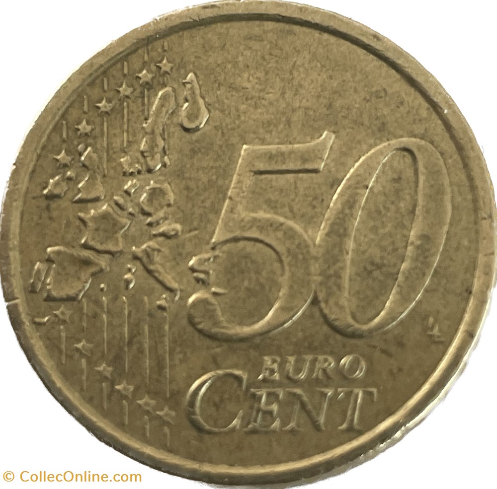 monnaies euros a italie 50 centimes euro 2003