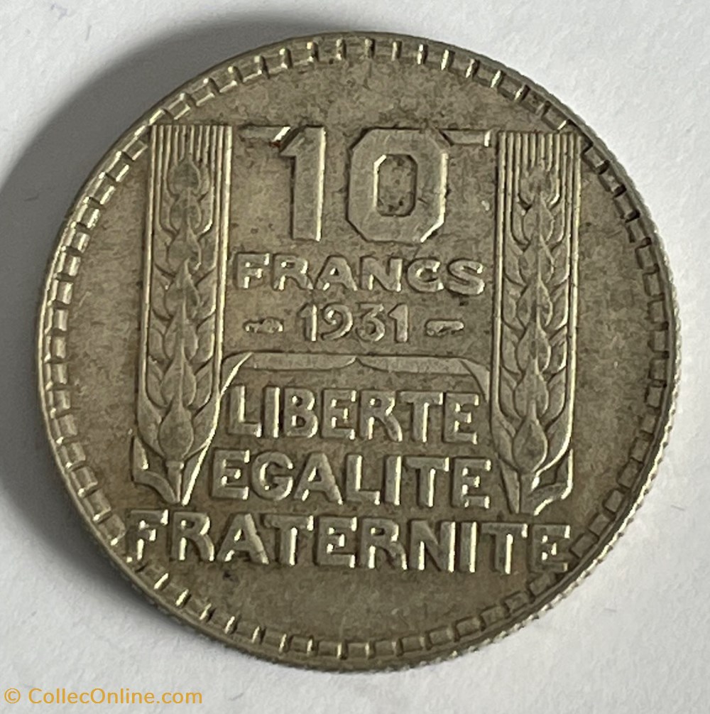 10 francs Turin 1931 monnaies monde france 10 francs turin 1931