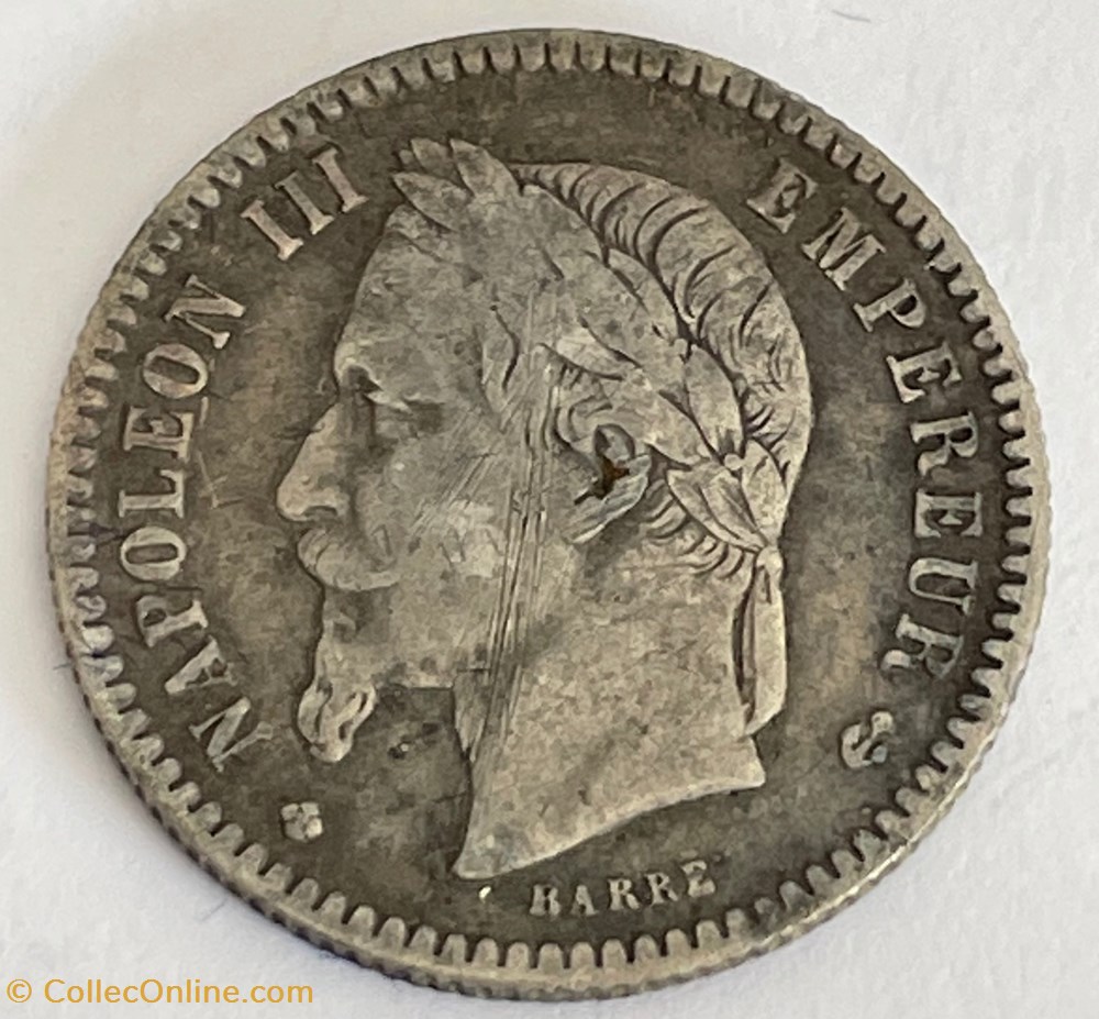 50 centimes Napoléon III, tête laurée 1864 Strasbourg monnaies monde france 50 centimes napoleon iii tete lauree 1864 strasbourg