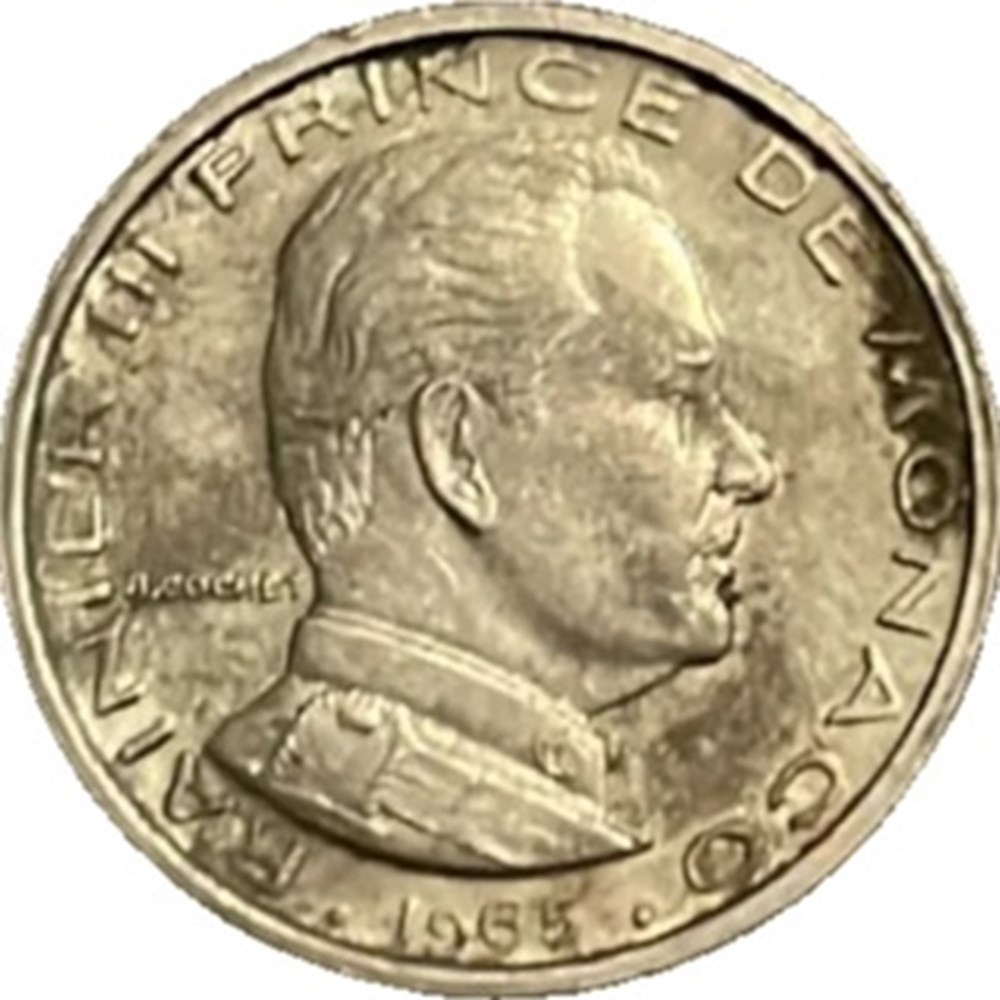 monnaies monde monaco franc rainier iii 1965