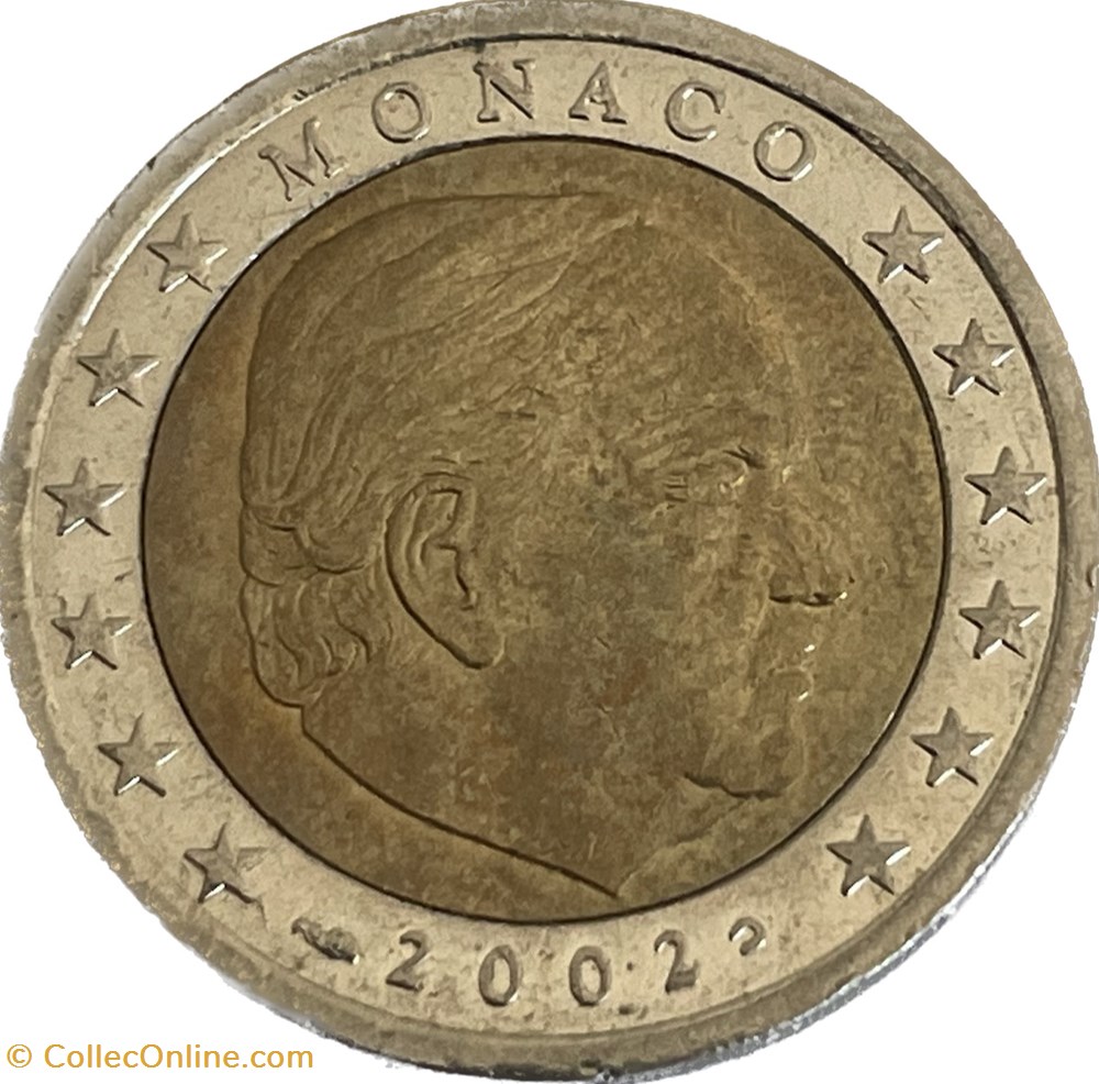 2 Euros 2002 monnaies a monaco 2 euros 2002