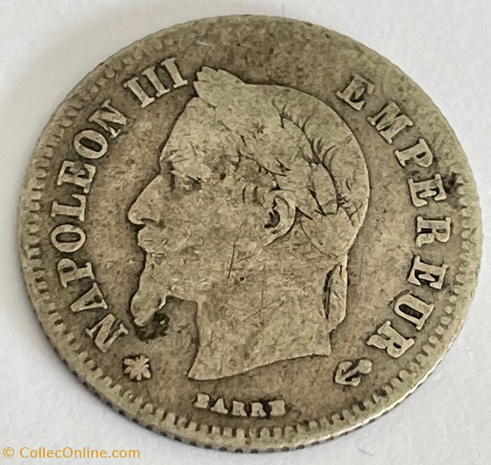 monnaies monde france 20 centimes iii napoleon tete lauree petit module 1866 a