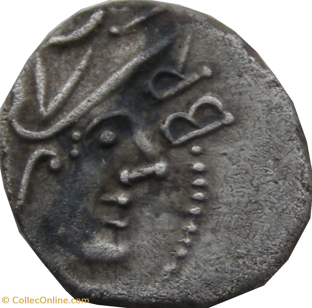 Denier au cavalier BRI / COMA monnaies antiques celtes denier au cavalier bri coma