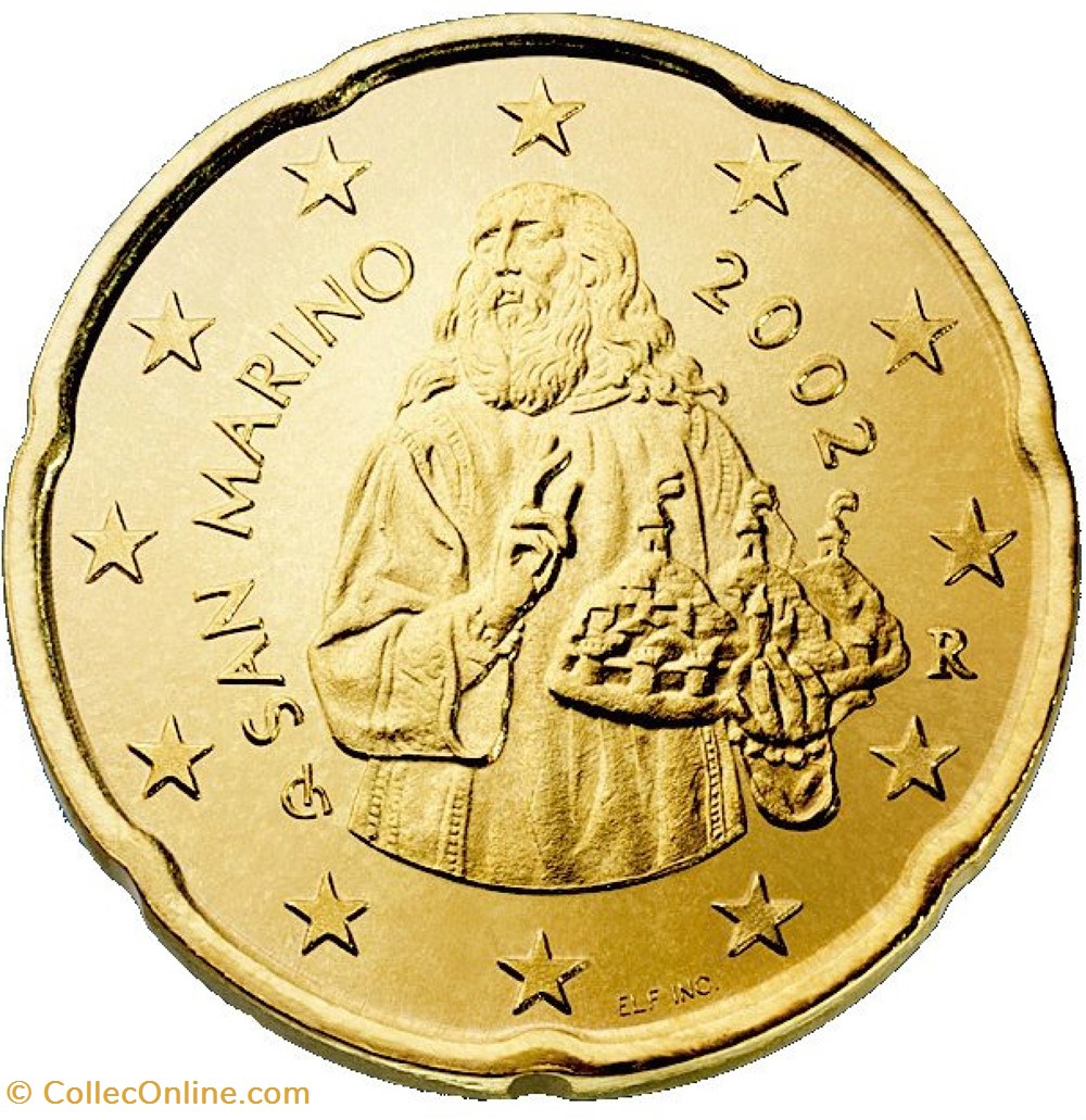 monnaies euros a saint marin 20 cents euro 2003