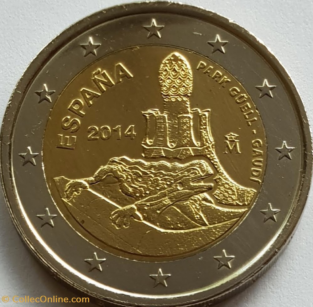 2 Euros Site royal de Saint-Laurent-de-l'Escurial, inscrit au patrimoine mondial de l'UNESCO 2014 monnaies espagne 2 euros site royal de saint laurent de l escurial inscrit au patrimoine mondial de unesco 2014