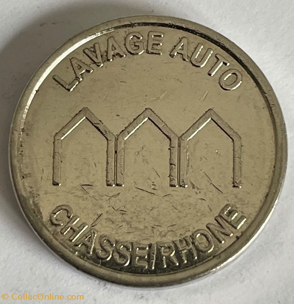 Jeton de Lavage voiture Chasse/Rhône monnaies paranumismatique jetons poids jeton de lavage voiture chasse rhone