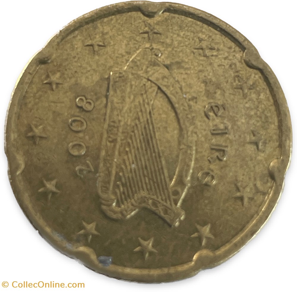 20 cents euro 2008 monnaies euros a irlande 20 cents euro 2008