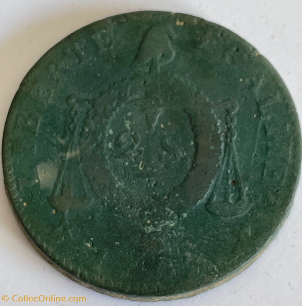 2 sols aux balances type daté 1793 Strasbourg monnaies monde france 2 sols aux balances type date 1793 strasbourg