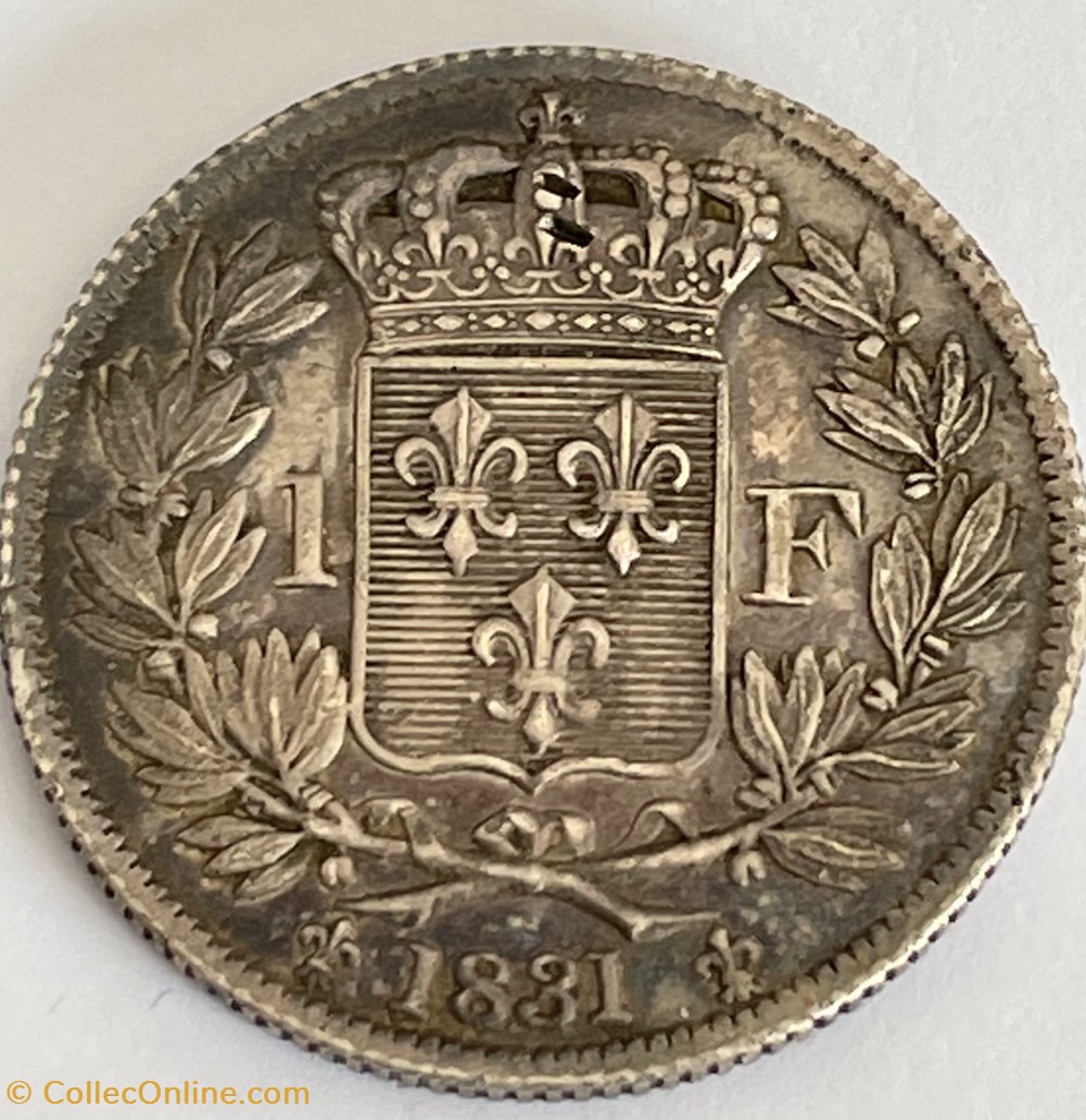 1 franc Henri V Comte de Chambord 1831 monnaies monde france 1 franc henri v comte de chambord 1831