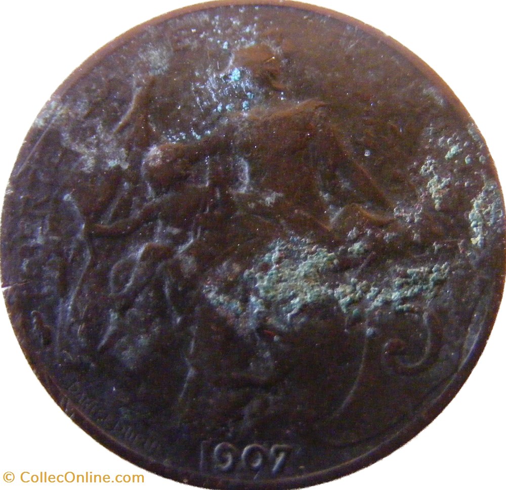 5 centimes Daniel-Dupuis 1907 monnaies monde france 5 centimes daniel dupuis 1907