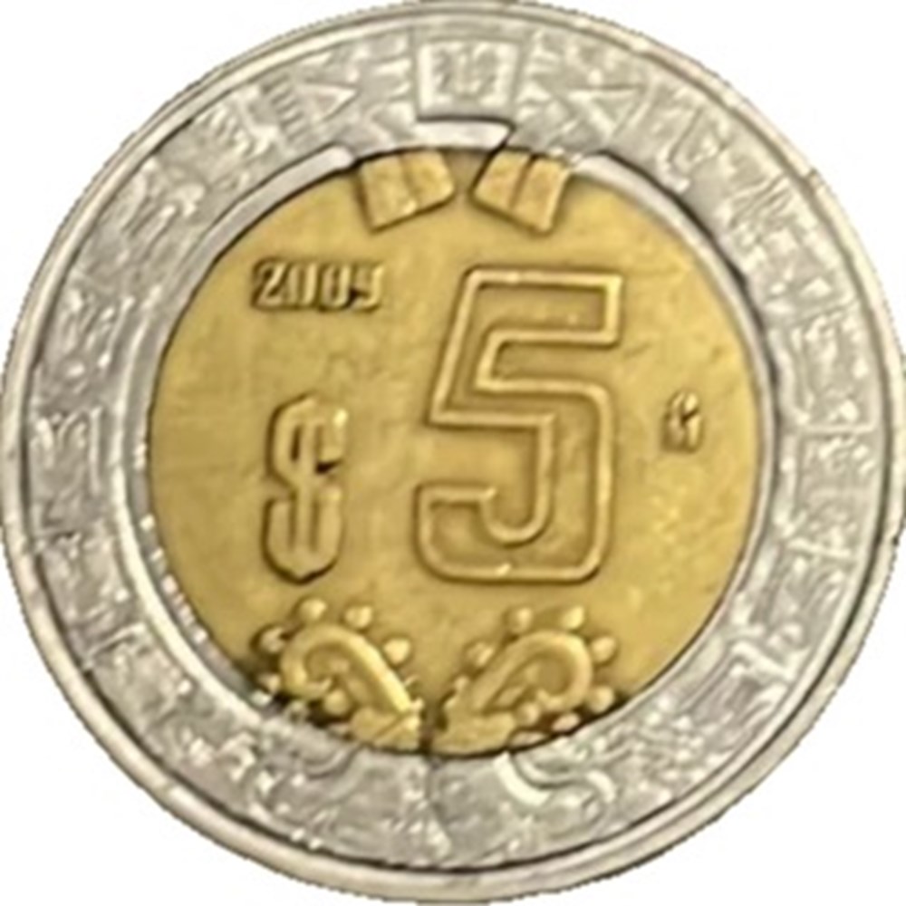 5 pesos 2009 monnaies monde mexique 5 pesos 2009