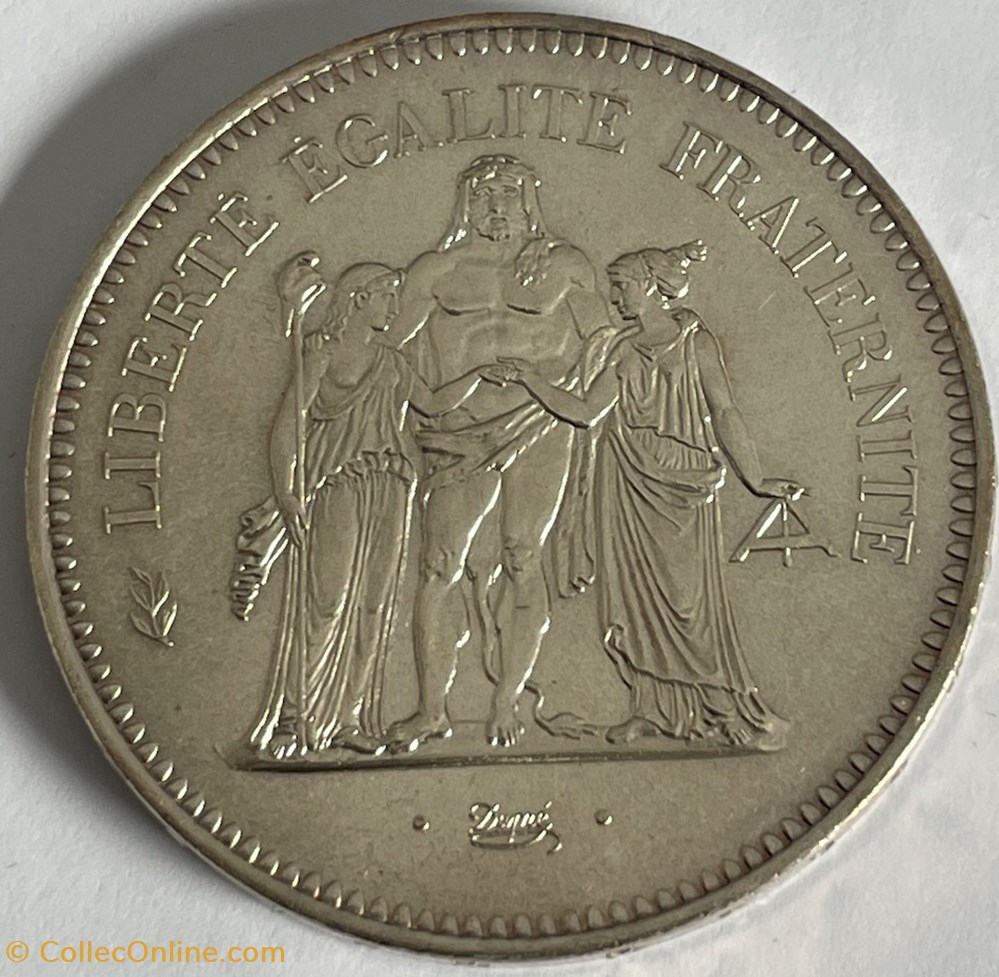 50 francs Hercule 1974 monnaies monde france 50 francs hercule 1974