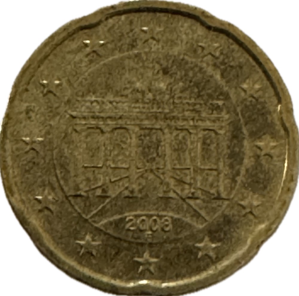 20 cents 2008 F Stuttgart monnaies euros allemagne 20 cents 2008 f stuttgart