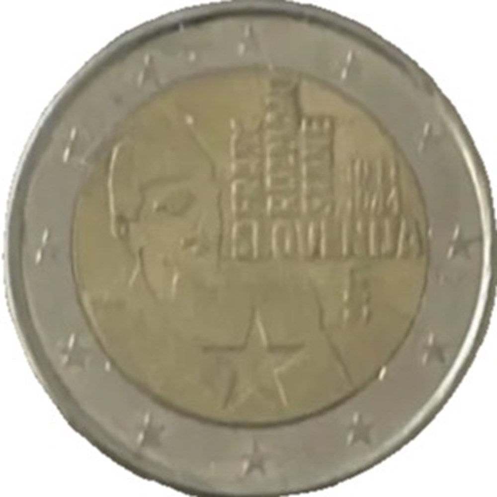 monnaies slovenie 2 euros 100e anniversaire de la naissance du commandant slovene franc rozman 2011