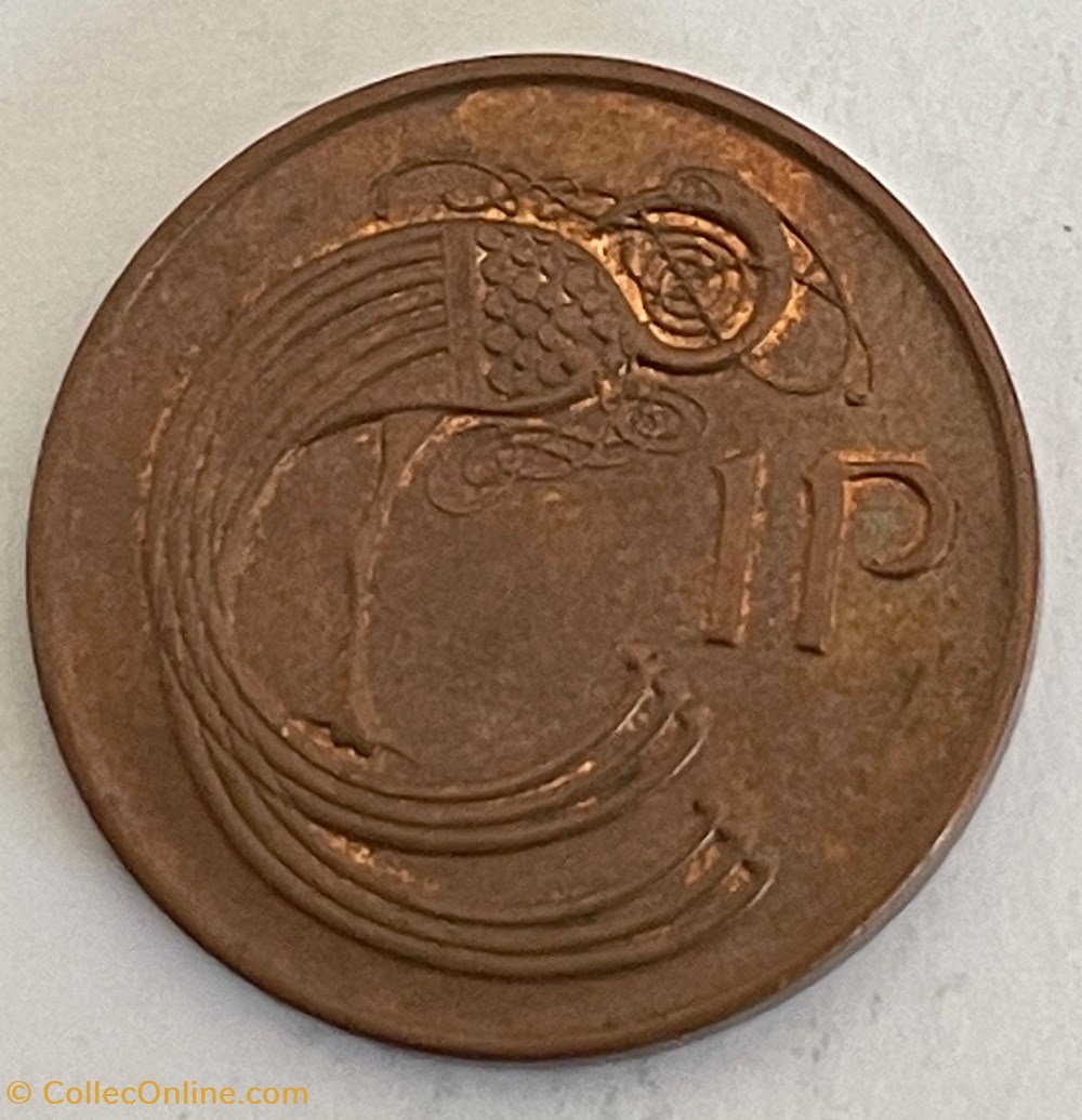 monnaies monde irlande 1 penny magnetique 1990