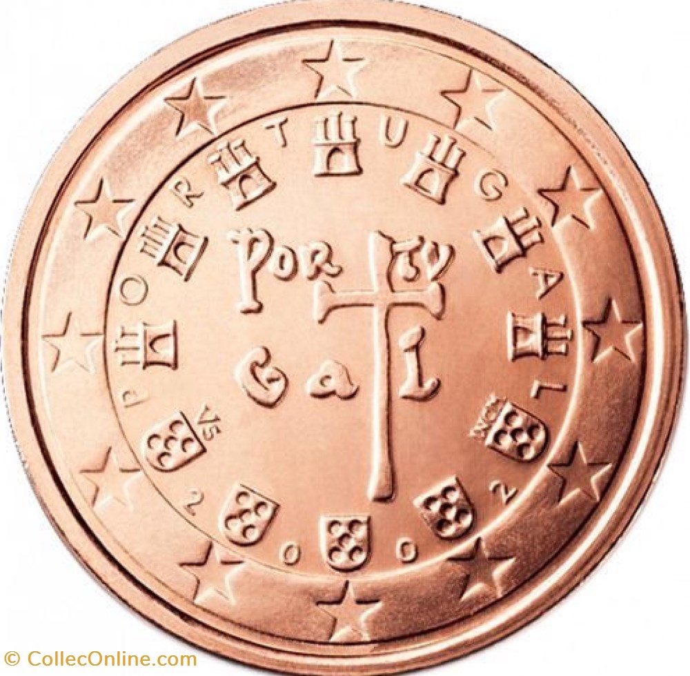 2 centimes euro 2002 monnaies euros a portugal 2 centimes euro 2002