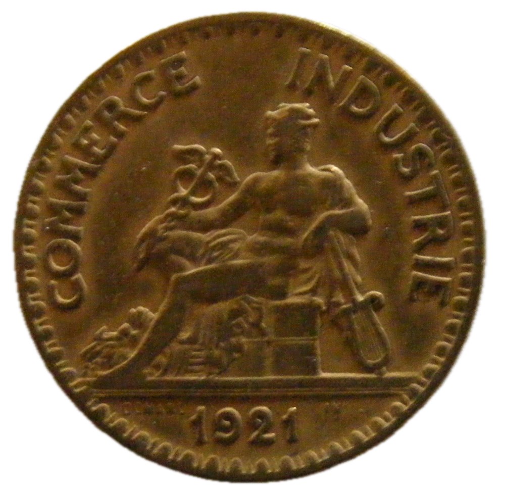 monnaies monde france 2 francs chambres de commerce 1921