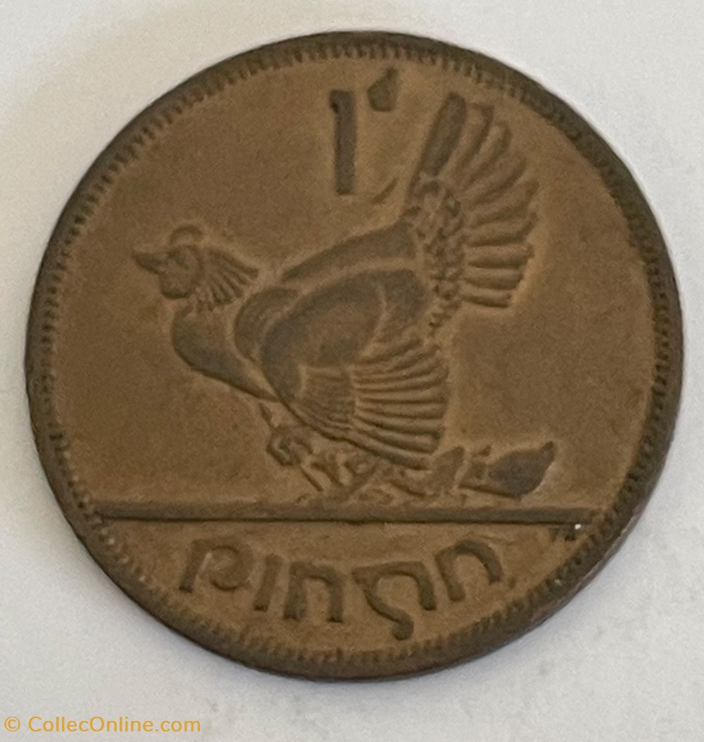 Irlande - 1 pingin 1962 monnaies monde irlande 1 pingin 1962