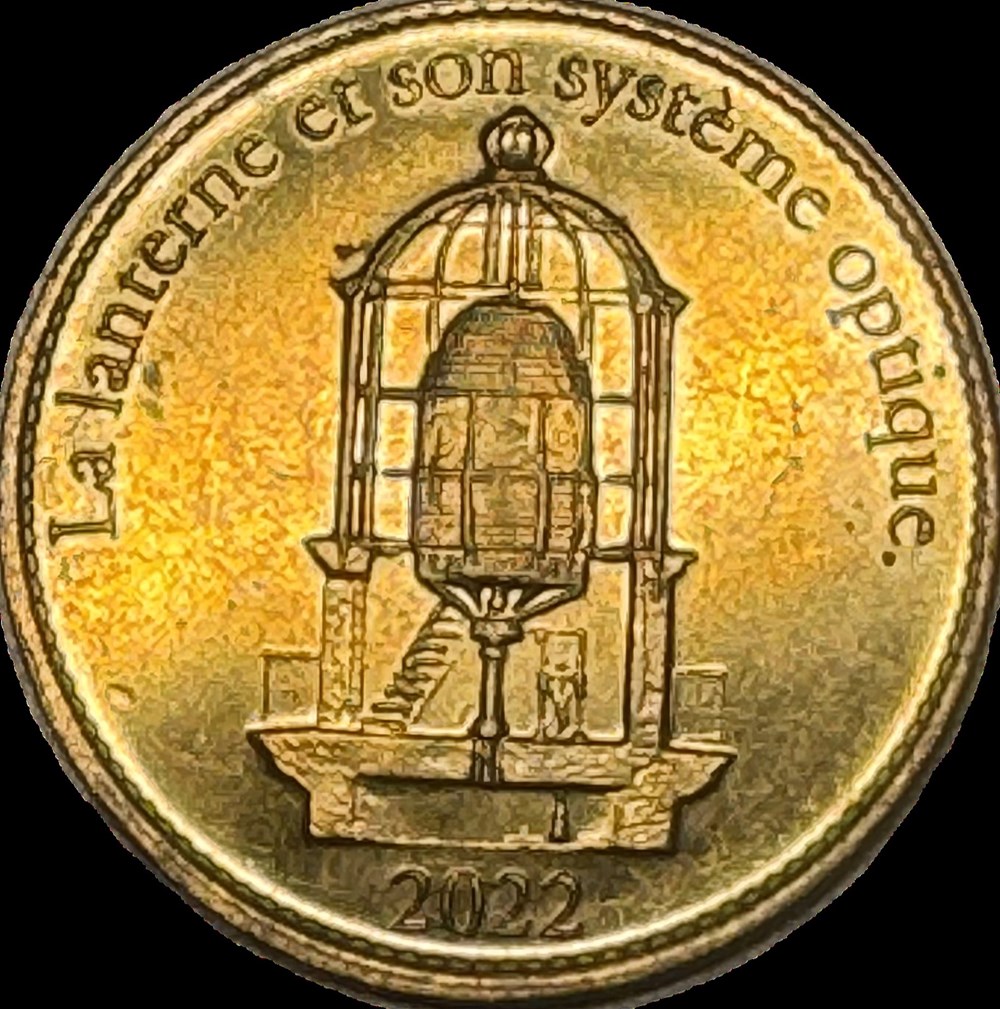 Jeton touristique - PHARE DE CHASSIRON - LANTERNE ET SYSTEME OPTIQUE 2022 monnaies paranumismatique jetons poids jeton touristique phare de chassiron lanterne et systeme optique 2022