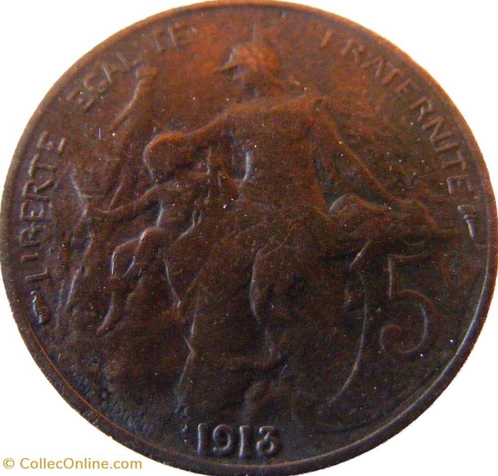5 centimes Daniel-Dupuis 1913 monnaies monde france 5 centimes daniel dupuis 1913