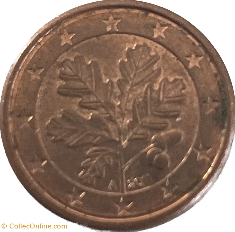 1 cent : 2011 A Berlin monnaies euros allemagne 1 cent 2011 a berlin