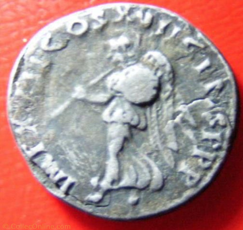 Denier Domitien - IMP XXII COS XVII CENS P P P monnaies antiques a romaines imperiales et republicaines denier domitien imp xxii cos xvii cens p p p