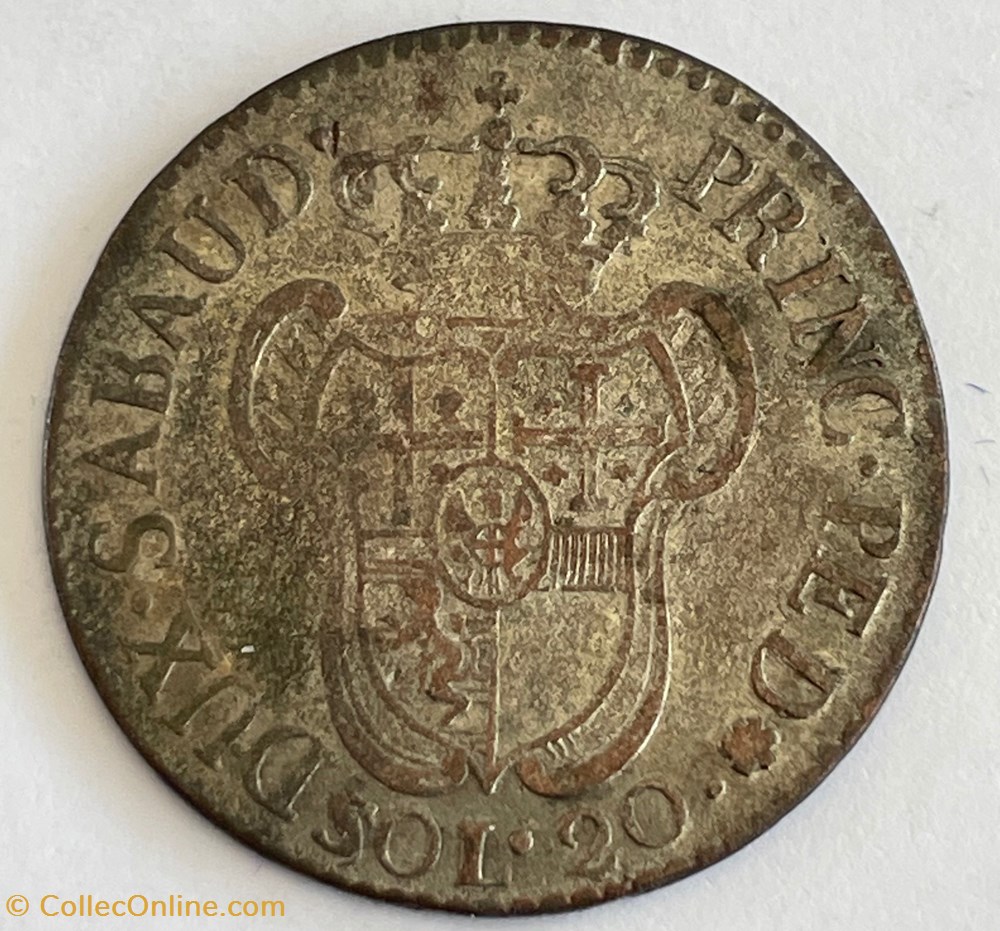 Italie -Savoie - Duché De Savoie - VICTOR-AMÉDÉE III 20 sols 1796 monnaies monde italie savoie duche de savoie victor amedee iii 20 sols 1796