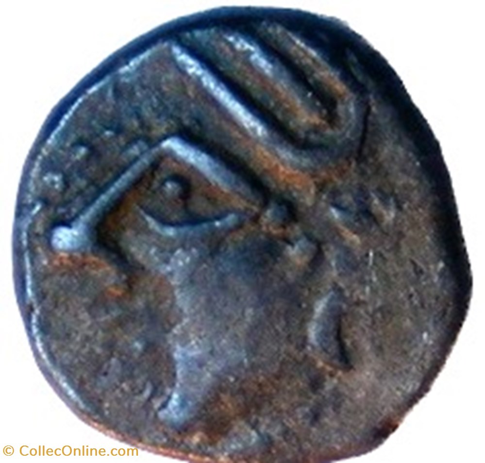 Quinaire KALETEDOY, au delta renversé monnaies antiques celtes quinaire kaletedoy au delta renverse