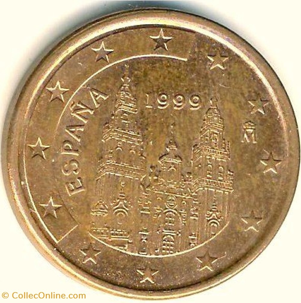 5 cents 2000 monnaies euros a espagne 5 cents 2000