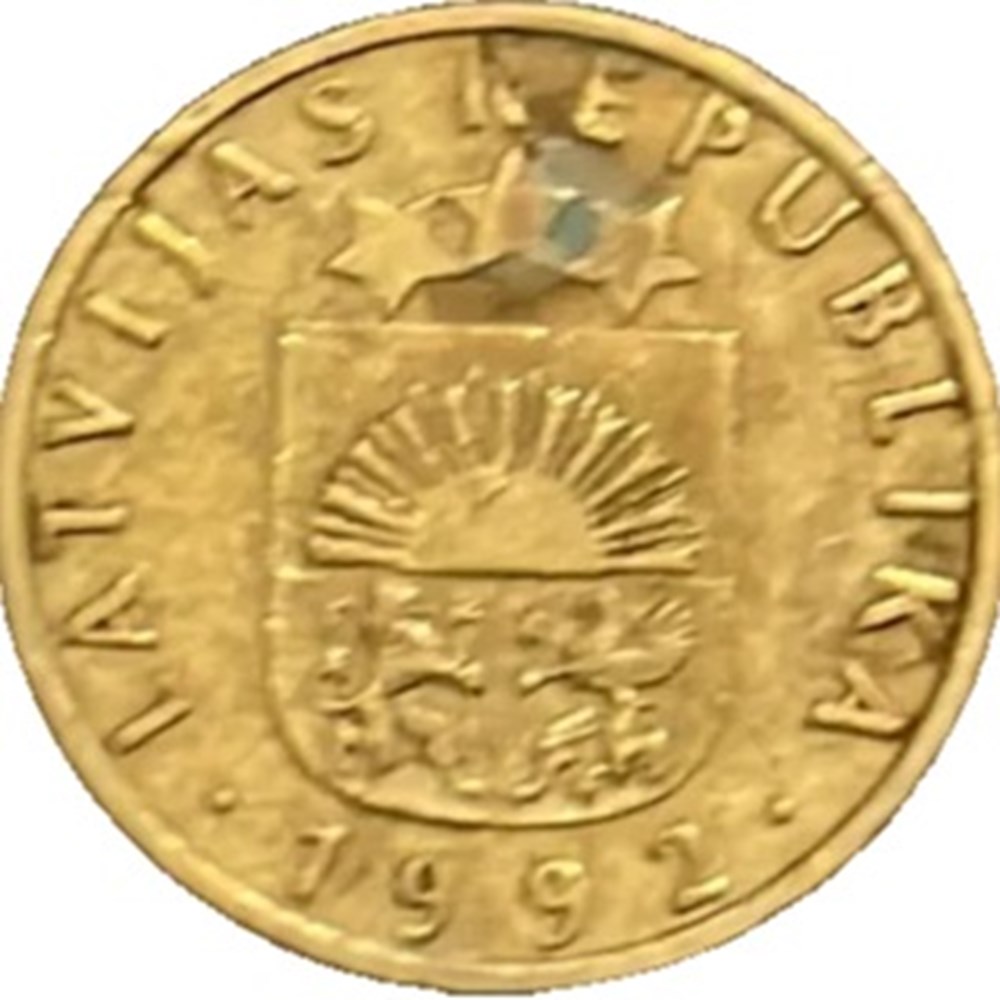 Lettonie 10 santimu 1992 monnaies monde lettonie 10 santimu 1992