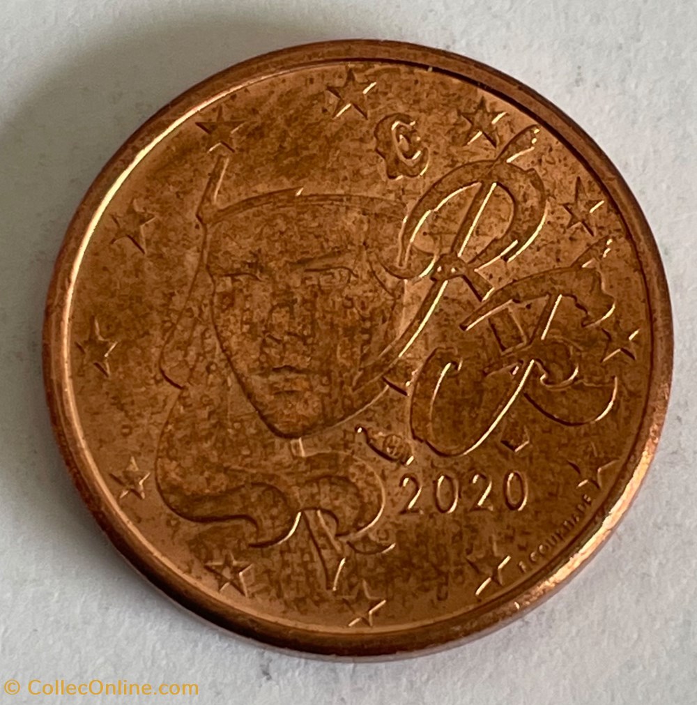 monnaies euros france 1 cent 2020 marianne
