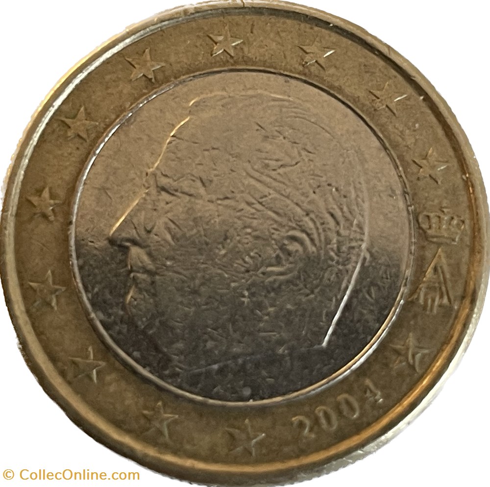 monnaies euros a belgique 1 euro 2004
