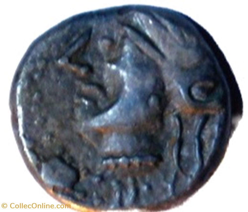 Quinaire KALETEDOY un delta monnaies antiques celtes quinaire kaletedoy un delta
