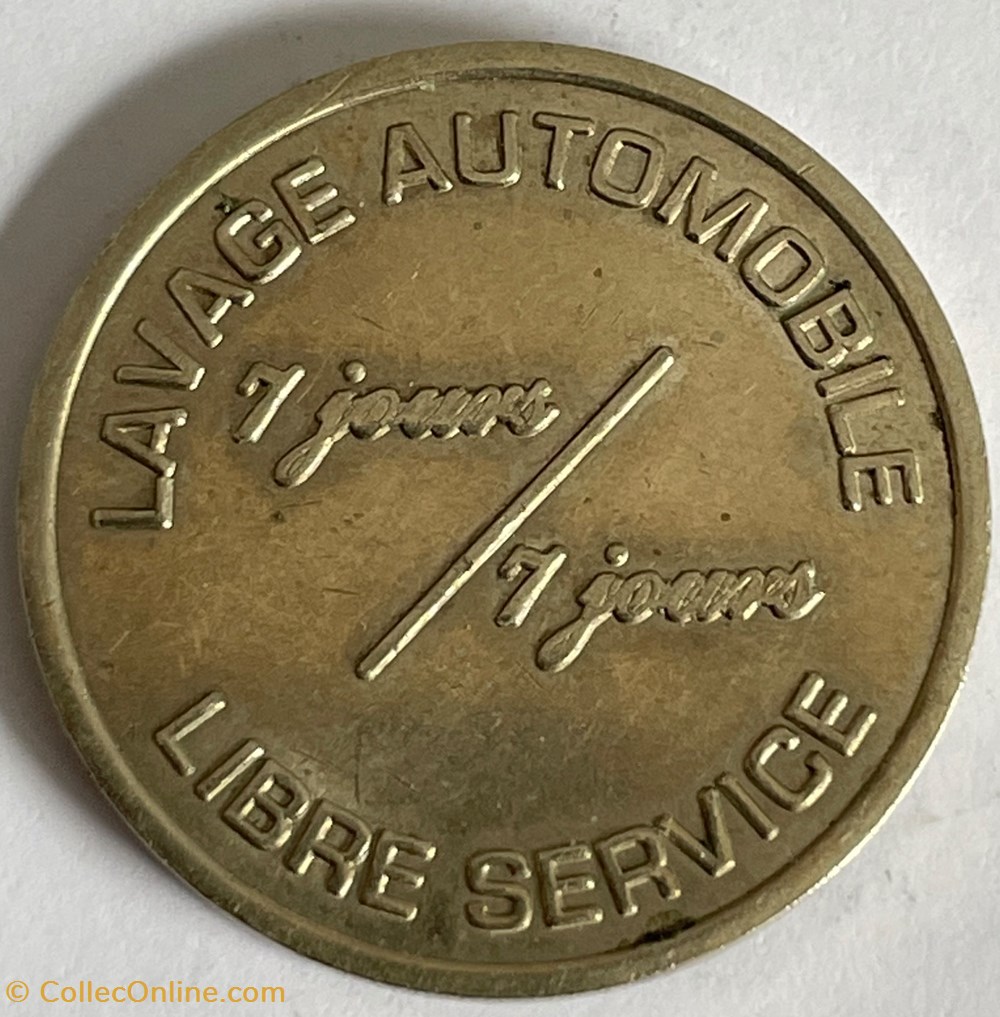 Jeton de Lavage voiture Automobile alpaca monnaies paranumismatique jetons poids jeton de lavage voiture automobile alpaca