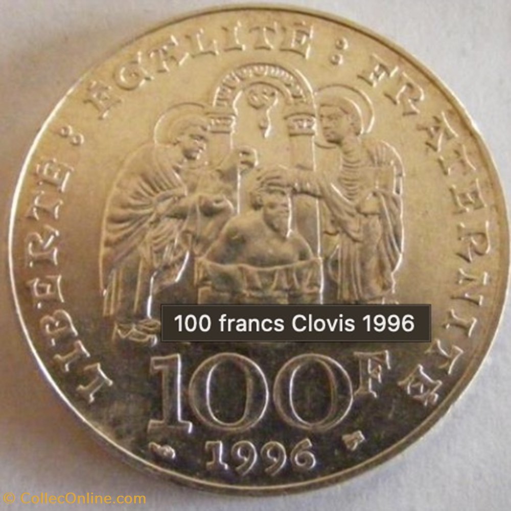 100 francs Clovis 1996 monnaies monde france 100 francs clovis 1996